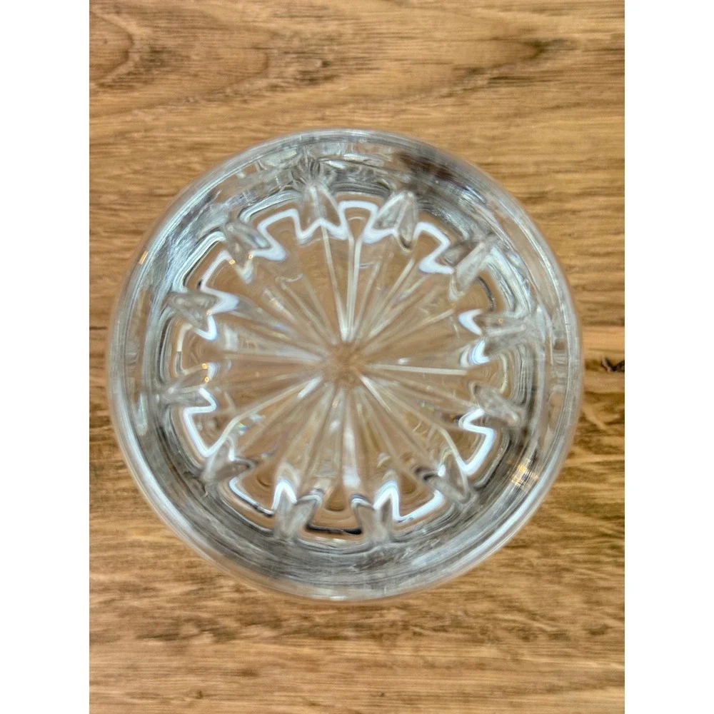 Vintage PAIR of Bohemia Crystal-Crystalex Pinwheel Old‎ Fashioned Glasses EUC